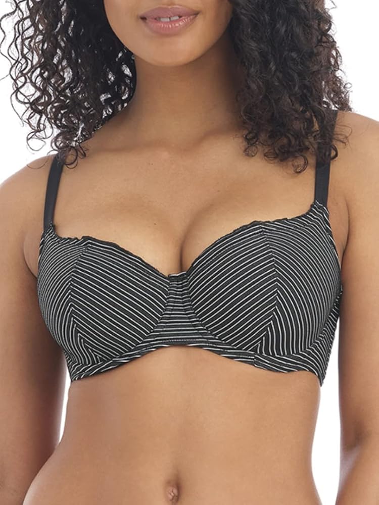 Freya Ocean Calling Sweetheart Padded Underwire Bikini Top (201403),38E,Midnight