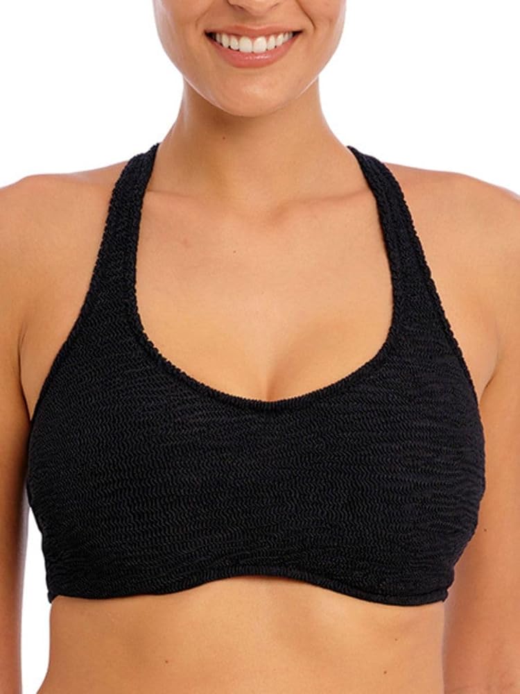 Freya Ibiza Waves Bralette Bikini Top 32F, Black