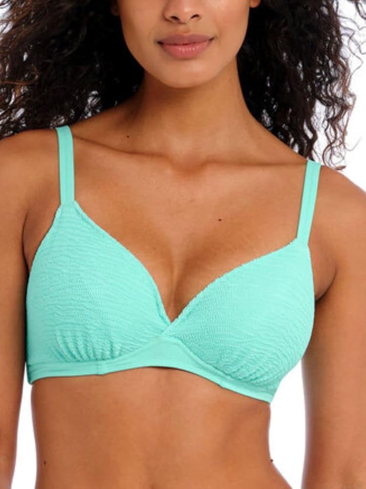 Freya Ibiza Waves Underwire Plunge Bikini Top Frozen UK 34DD (US 34DD)