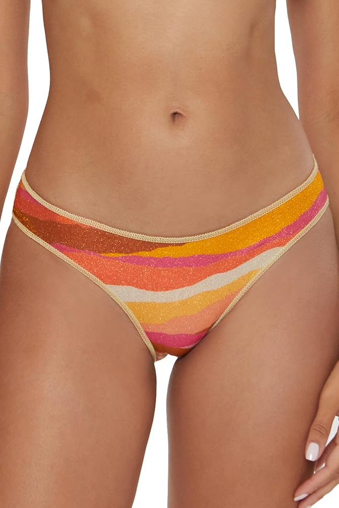 BECCA Women's Canyon Sunset Adela Bikini Bottom, Cheeky Coverage, Swimwear Separates