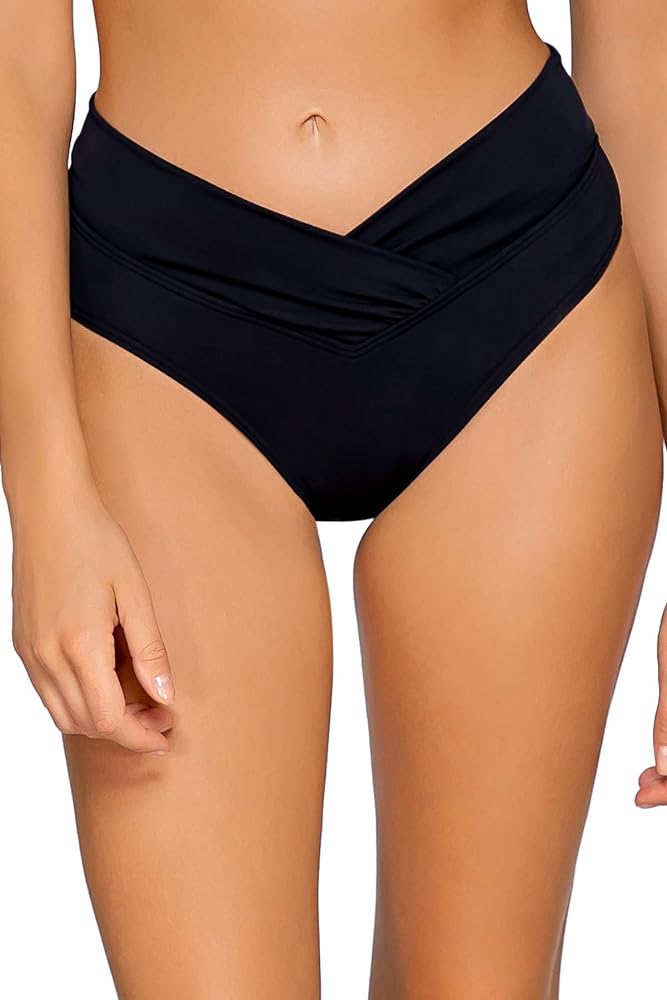 Sunsets Women's V-Front High-Waist Bikini Bottom