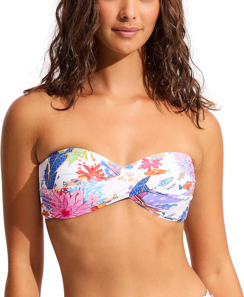 Seafolly Women's Standard Twist Bandeau Bikini Top Swimsuit Swimwear