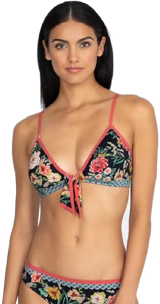 Johnny Was Mia Fron Tie Bikini Top - CSW3322BH (Multi, Small)