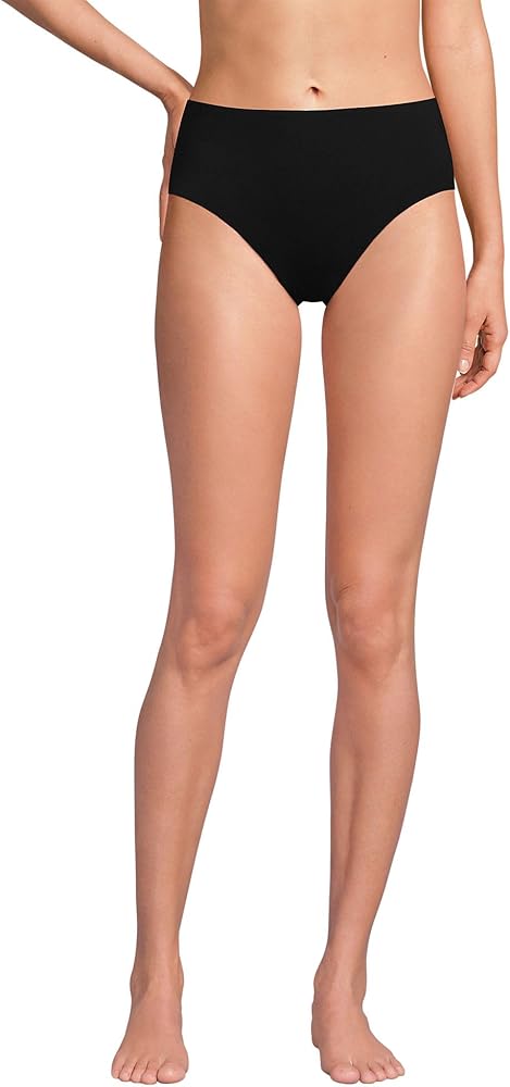 Lands' End Women's Chlorine Resistant Mid Rise Classic Bikini Bottoms