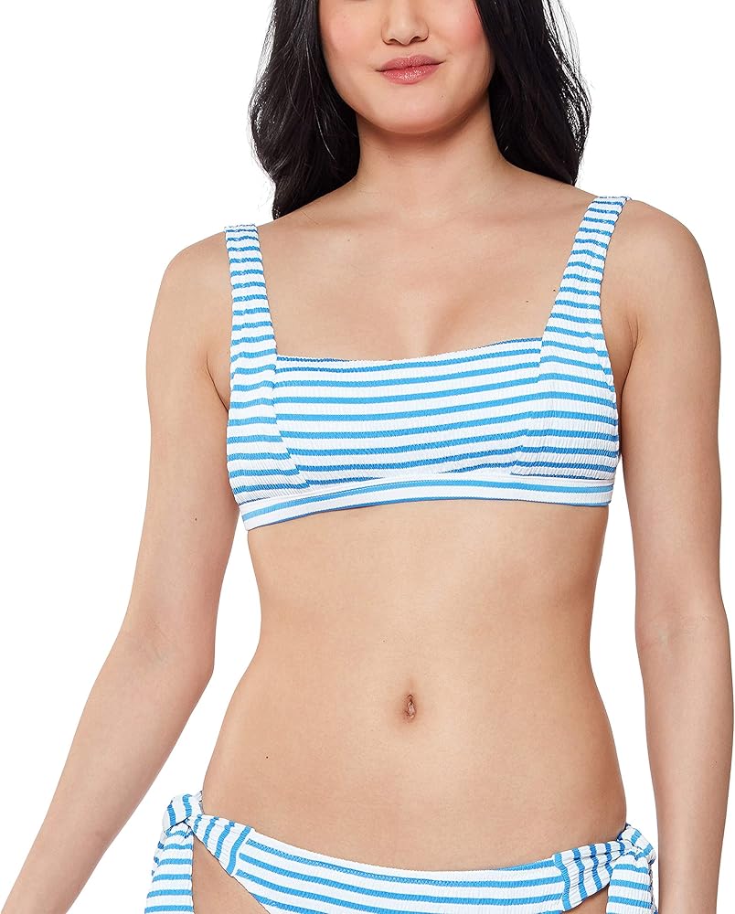 Jessica Simpson Women's Standard Mix & Match Stripe Print Bikini Swimsuit Separates (Top & Bottom)