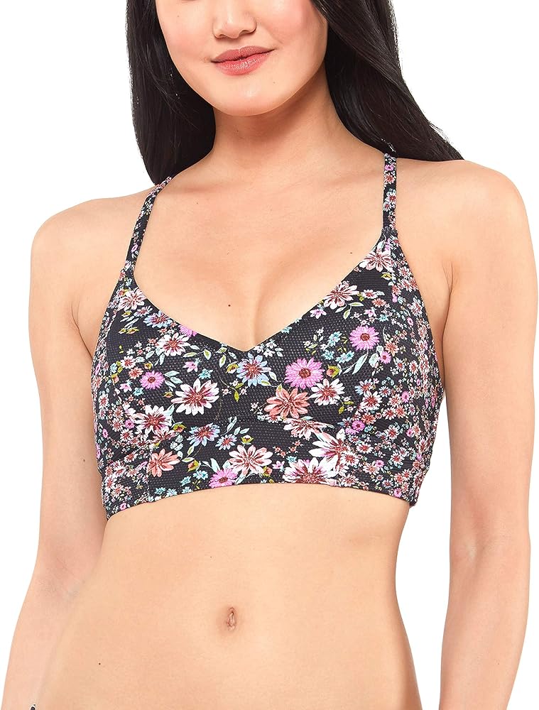 Jessica Simpson Women's Standard Mix & Match Floral Bikini Swimsuit Separates (Top & Bottom)