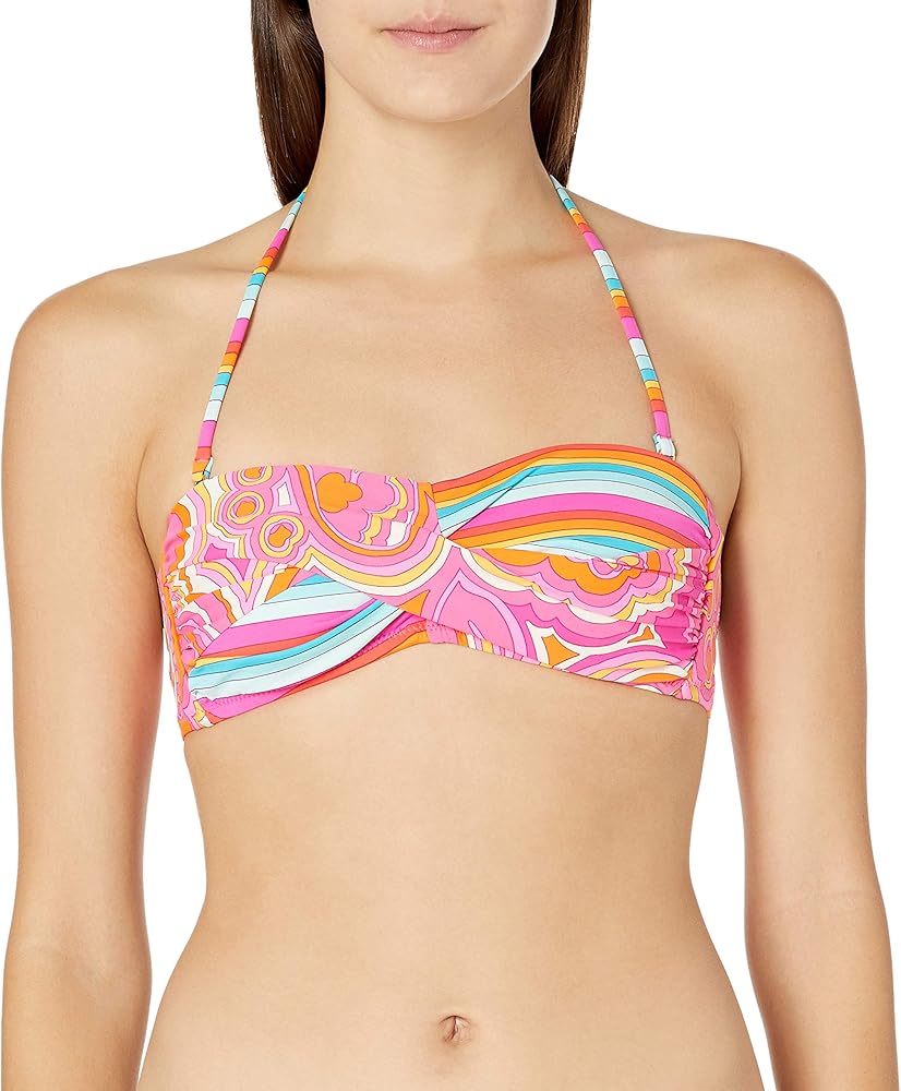 Trina Turk Women's Standard Twist Bandeau Bra Bikini Top