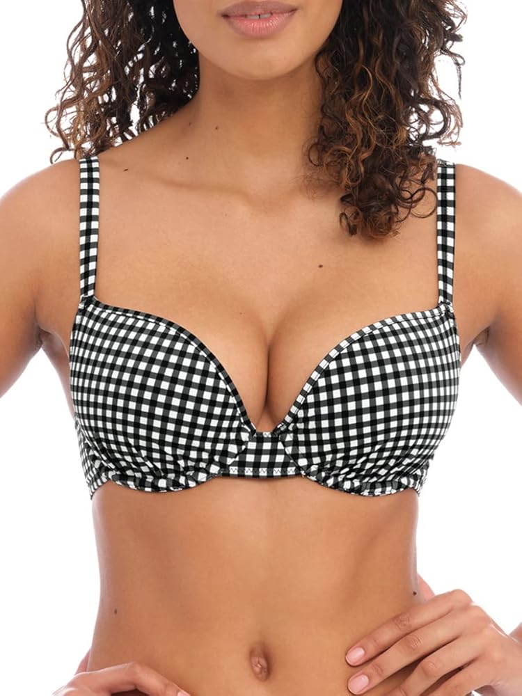 Freya Women's Check in Underwire Molded Bikini Top