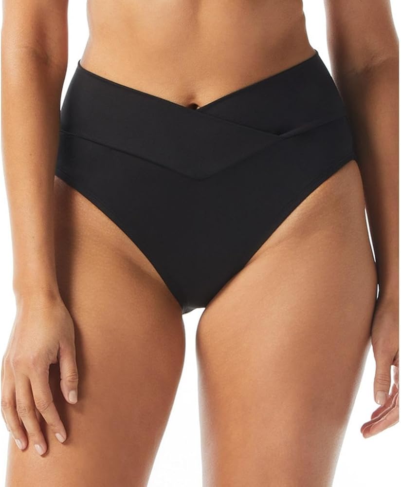 Coco Reef Serene Cross Over Bikini Bottom — Wide Tummy Control High V Waistband