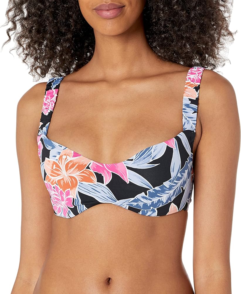 Roxy Women's Standard Tropical Oasis D Cup Bikini Top