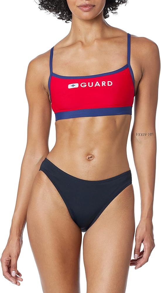 Speedo Women's Guard Swimsuit Sport Bra Top Endurance Thin Strap