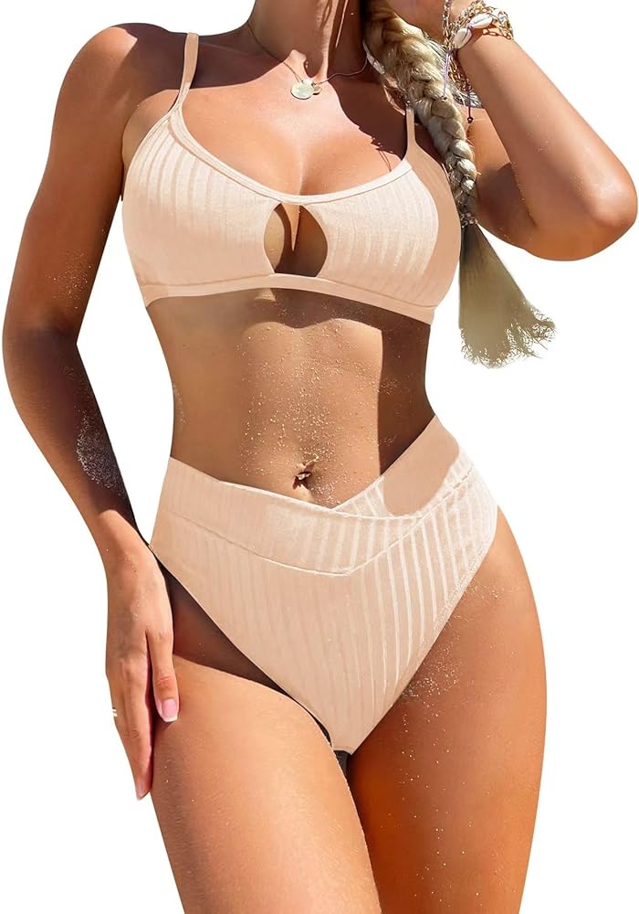 Women's High Waisted Bikini Sets Two Piece Swimsuit Bathing Suit 2024