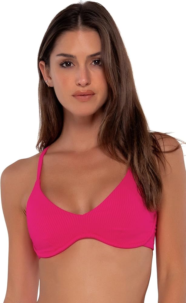 Sunsets Brooke U-Wire Women's Swimsuit Bikini Top with Removable Cups