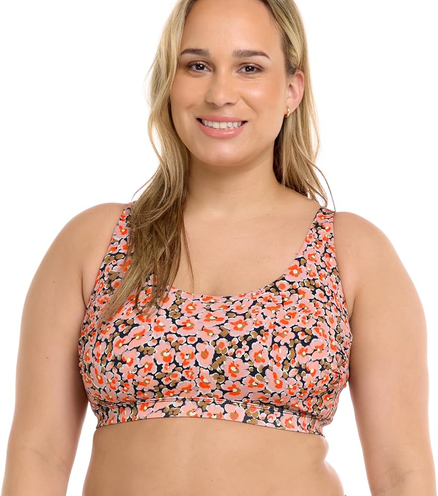 Body Glove Women's Amore Plus Bikini Top Swimsuit with Adjustable Tie Back Detail, Available in Sizes 1x,2X,3X