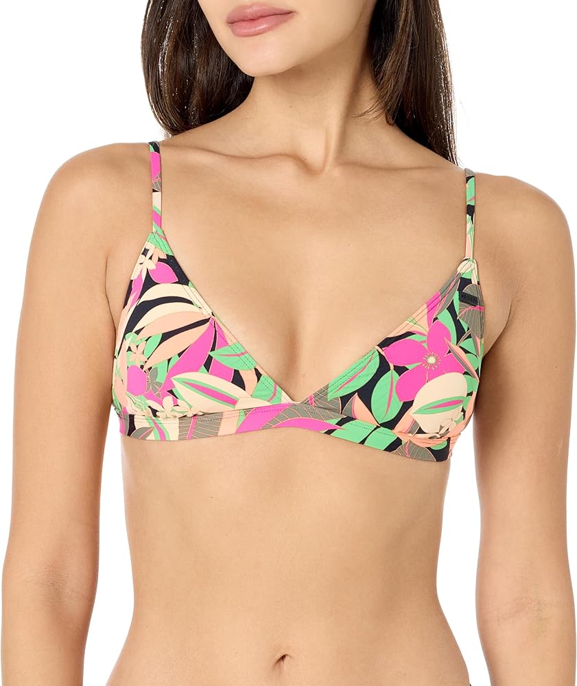 Roxy Women's Beach Classics Fixed Tri Bikini Top