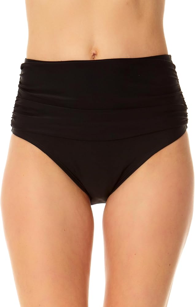 Women's Standard Tummy Control Ruched Swim Bottom