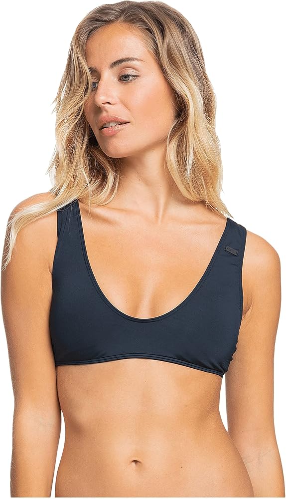 Roxy Women's Standard Solidd Beach Classics Elongated Tri Bikini Top