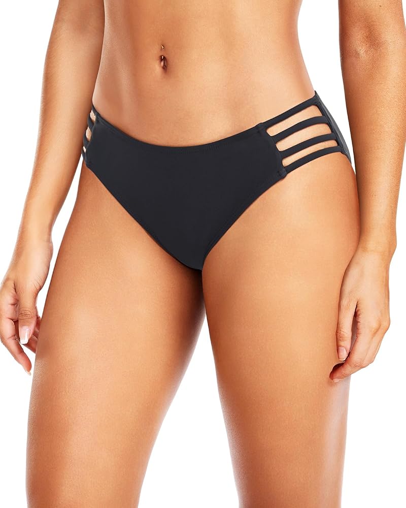 Tempt Me Women Strappy Bikini Bottom Full Coverage Bathing Suit Bottoms Swimsuit Bottom