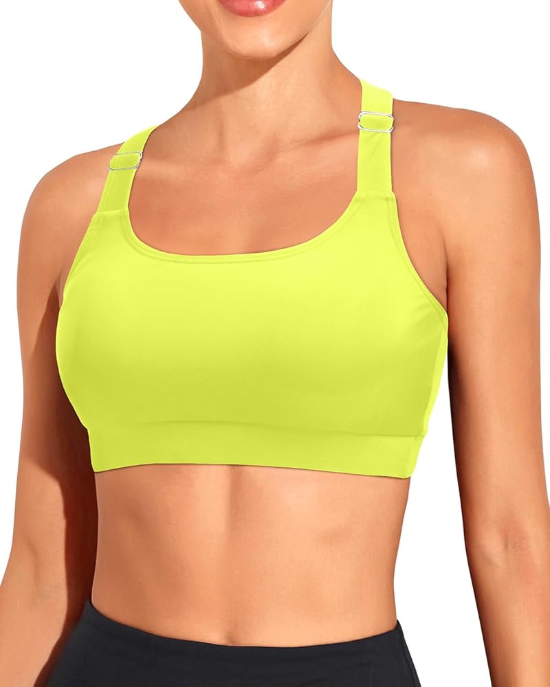 Tempt Me Women Sports Bra Bikini Tops Racerback Bathing Suits Top Padded Swim Tops Only