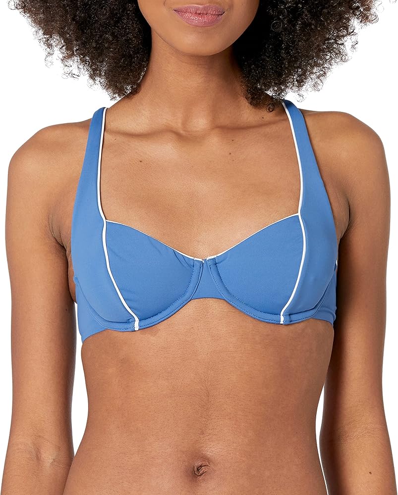 Seafolly Women's Standard Underwire Bustier Molded Cup Bikini Top