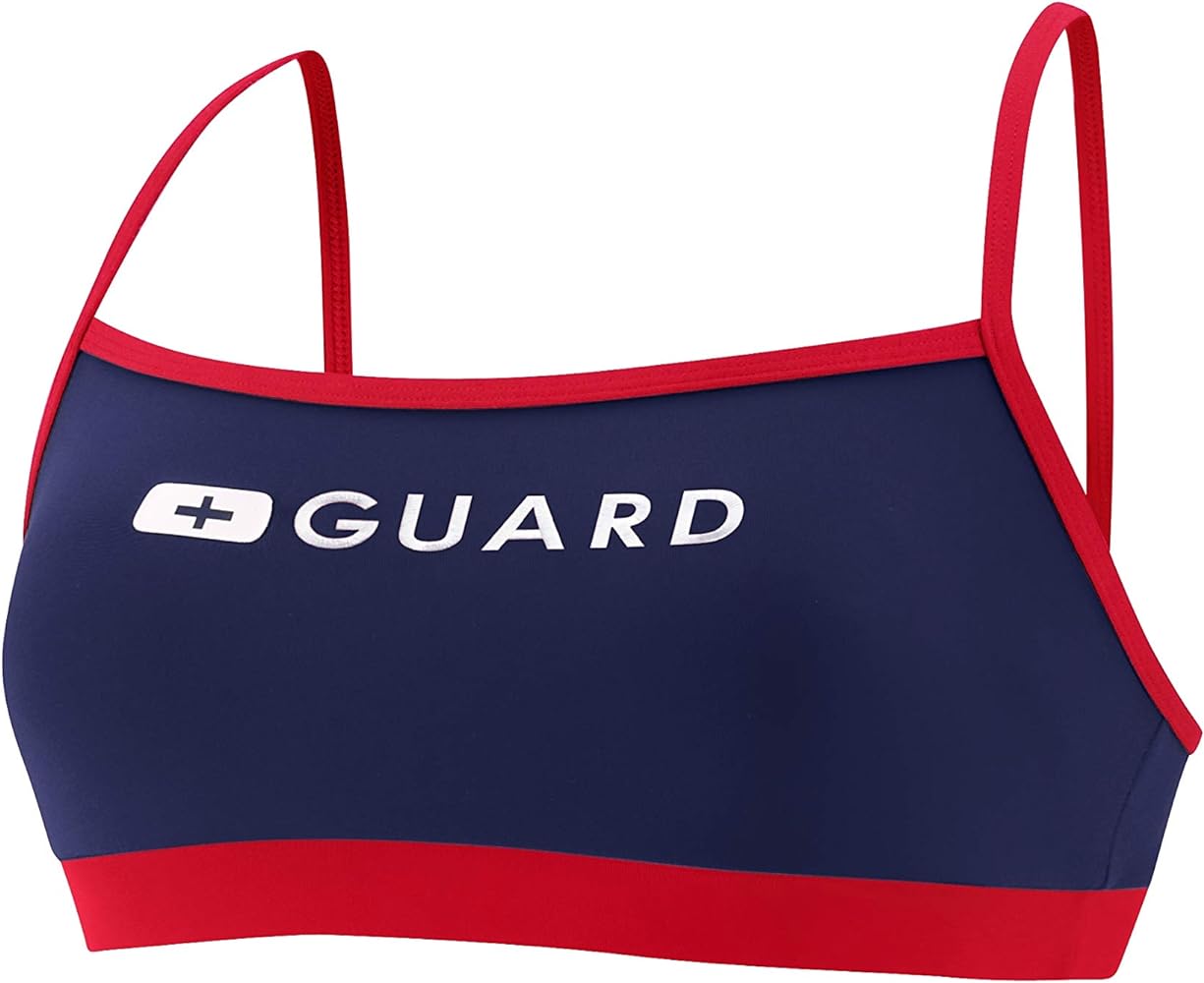 Speedo Women's Guard Swimsuit Sport Bra Top Endurance Thin Strap