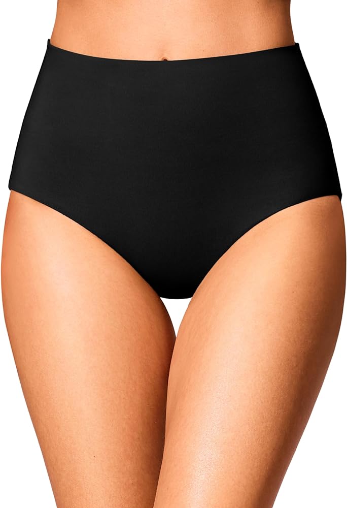 CRZ YOGA Womens High Waisted Bikini Bottom Tummy Control Bathing Swimsuit Bottoms Full Coverage Swim Bottoms