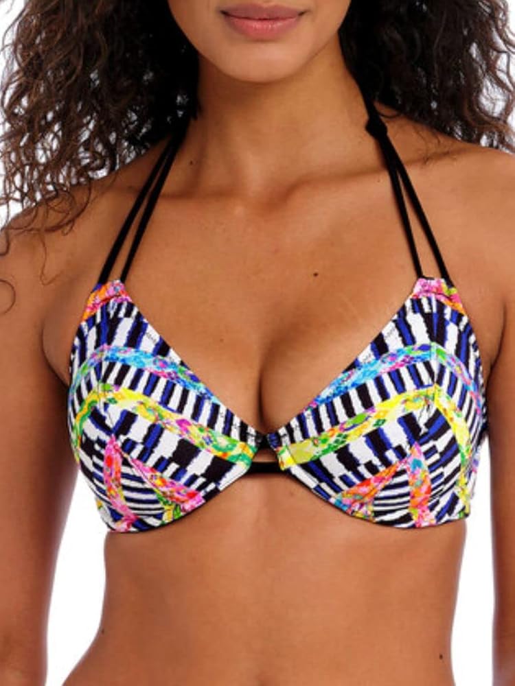 Freya Women's AS4204 Electro Rave Underwire Halter Bikini Swim Top