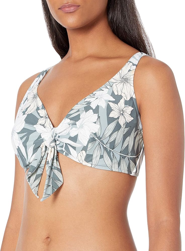 Seafolly Women's F Cup Tank Bikini Top Swimsuit with Tie Front