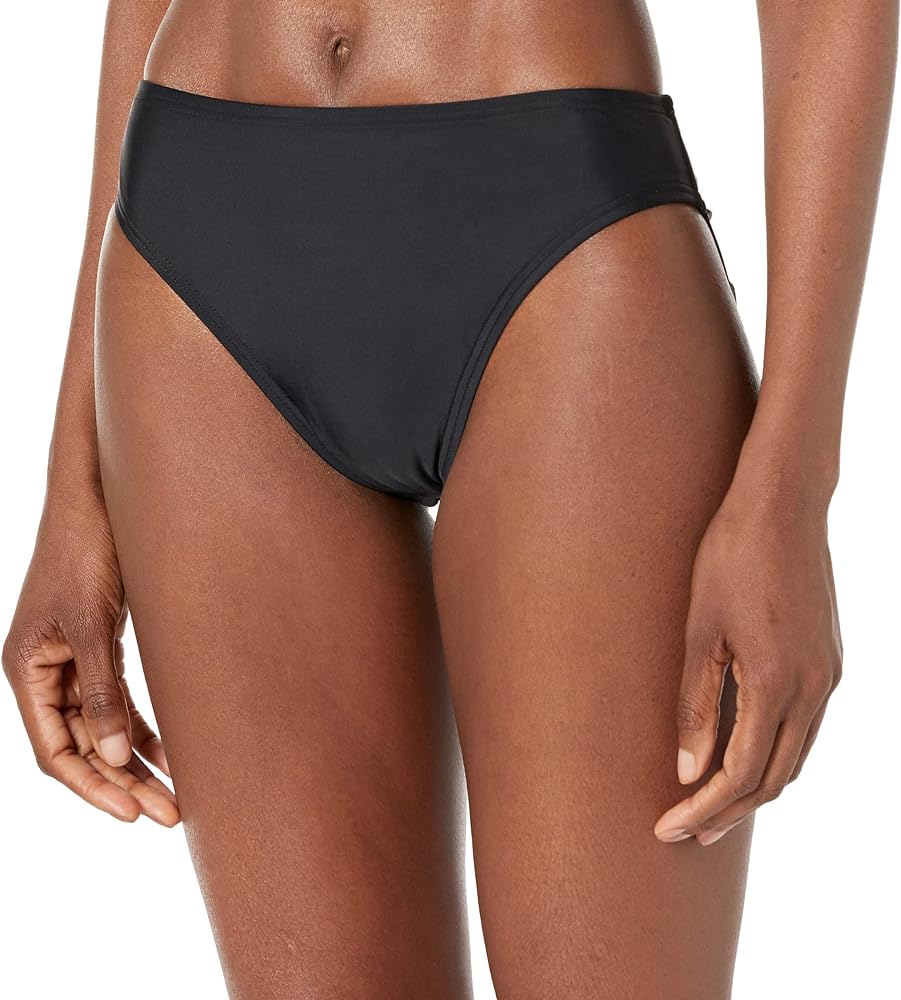 Tommy Hilfiger Women's Standard Classic Full Coverage Bikini Bottom, True Black, L