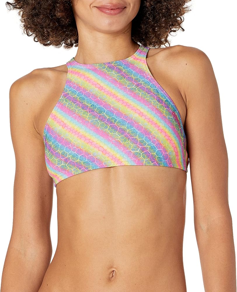 ARENA Women's Rule Breaker Think Crop MaxLife Bikini Top