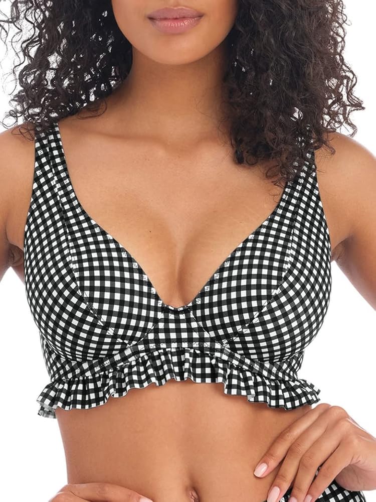 Freya Women's Standard Check in Uw High Apex Bikini Top