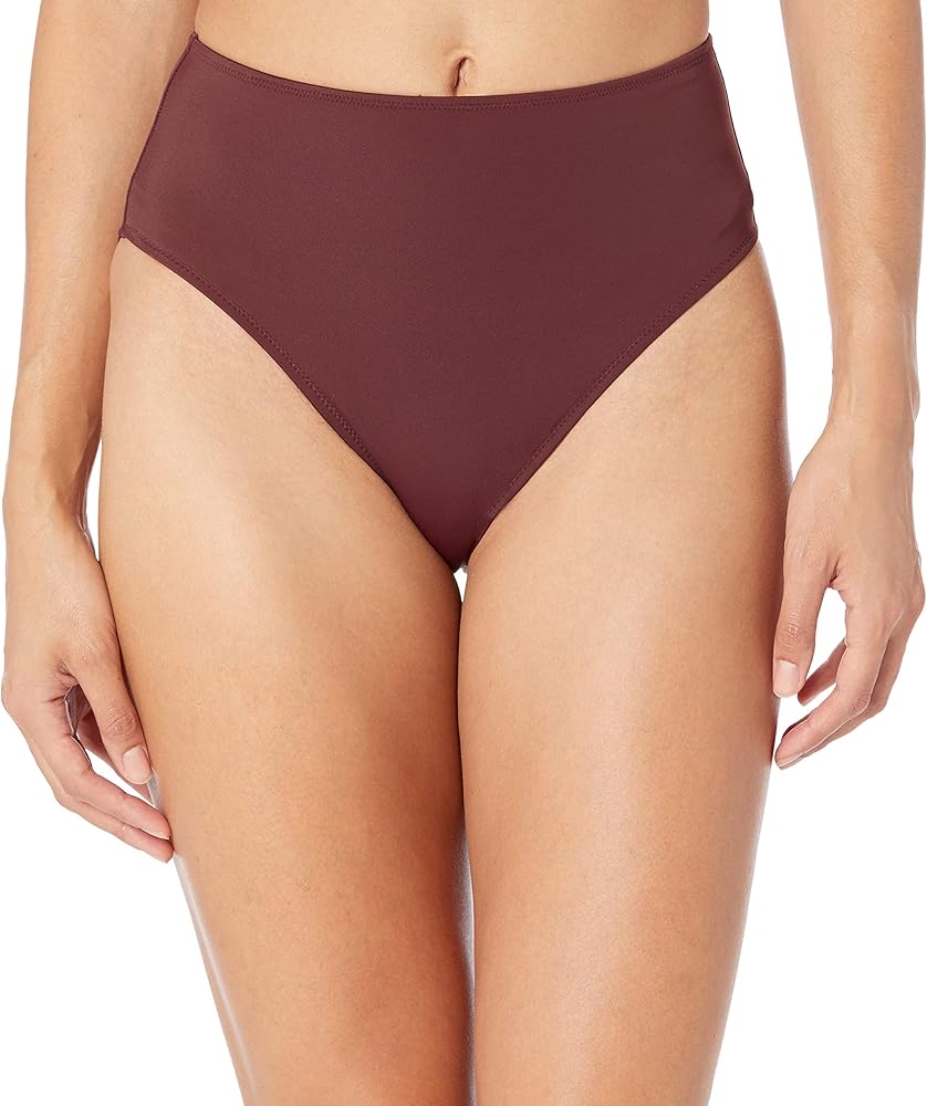 Amazon Essentials Women's High Waist High Leg Bikini Bottom