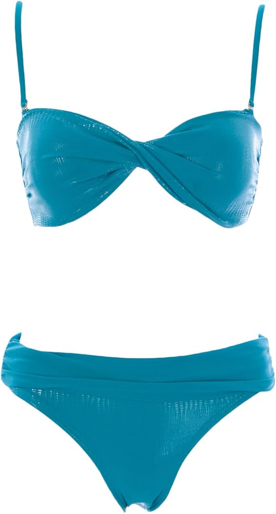 Naila Women's GOA Bandeau Bikini Set Blue