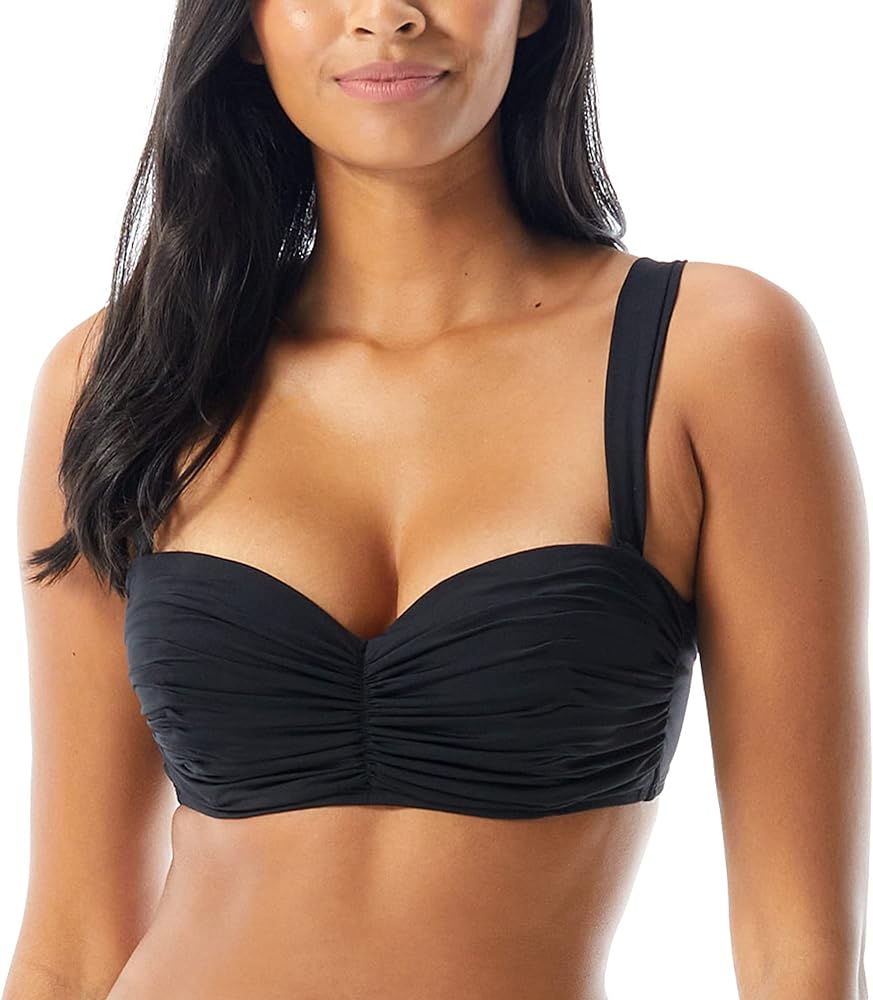 Coco Reef Charisma Bra Sized Underwire Bandeau Bikini Top with Strapless Option