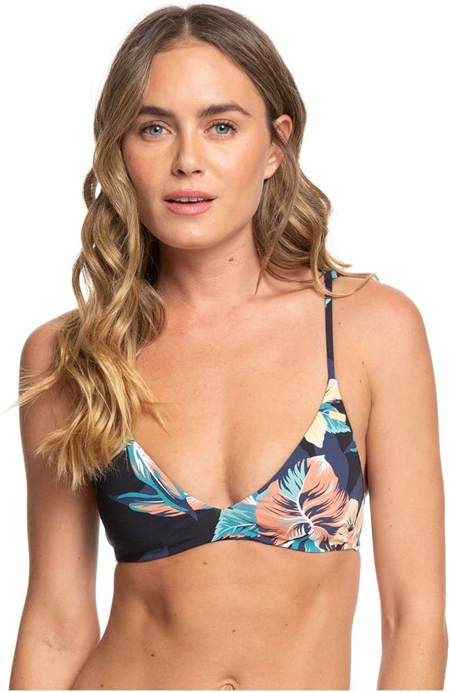 Roxy Women's Standard Printed Beach Classics Tri Bikini Top