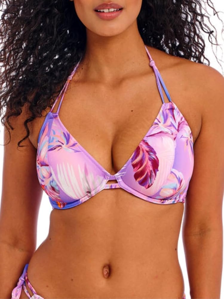 Freya Miami Sunset Halter Bikini Top 34DD, Cassis