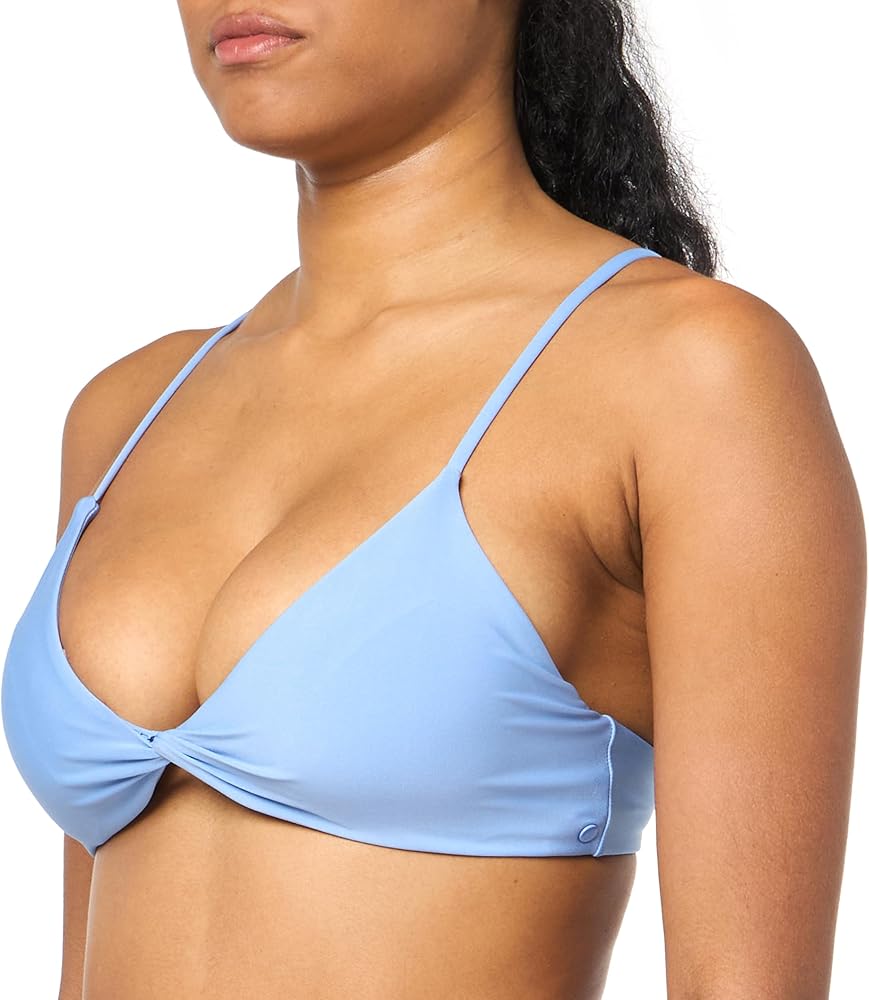 Volcom Women's Simply Solid V Neck Bikini Top