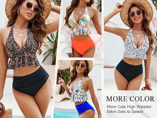 High Waisted Bikini Sets for Women