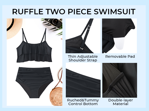 ruffle bikini set