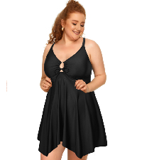 plus size  two piece swimdress