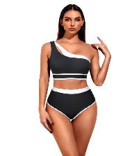 One Shoulder High Waisted Bikini