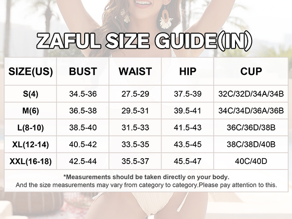 ZAFUL Women''s Bikini Sets Ribbed Two Piece Swimsuit Underwire Bathing Suit High Cut Swimwear