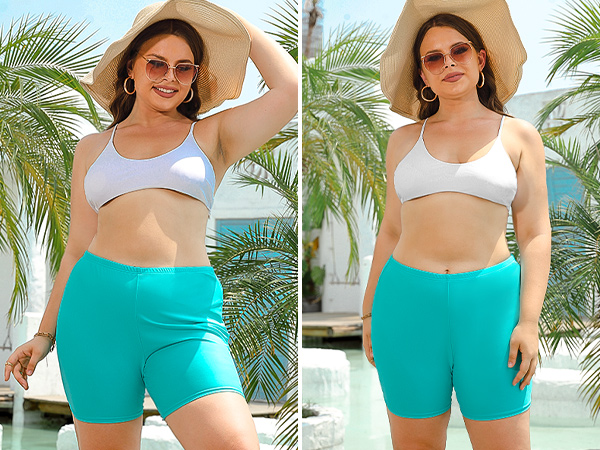 Women Plus Size Swim Short