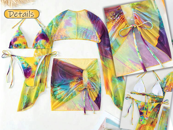 multicolor bikini sets