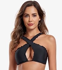 Wavy Halter Bikini Top