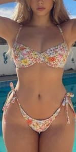 Floral Underwire Bikini Sets