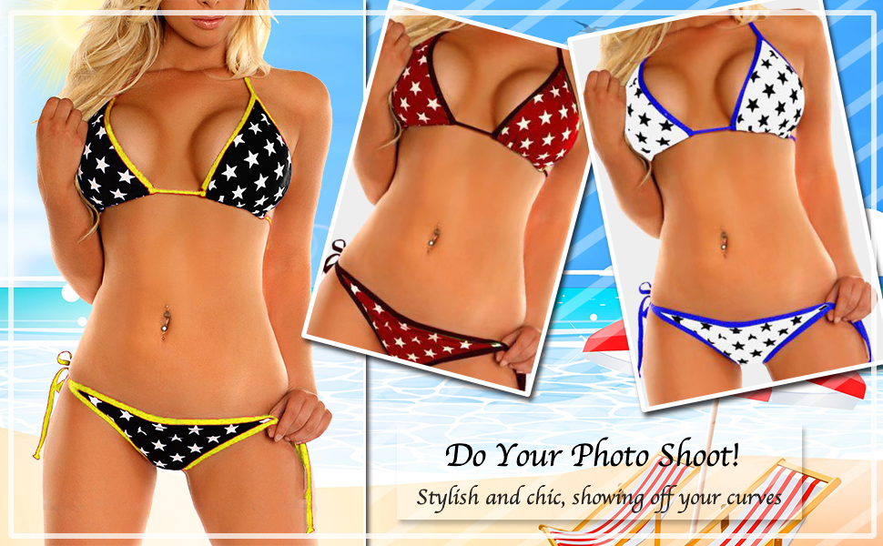 american flag bikini for women