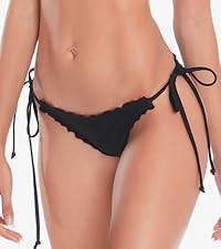 Wavy Tie Side Brazilian Bikini Bottom