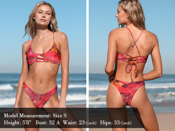 Strappy Triangle Bikini Set-7