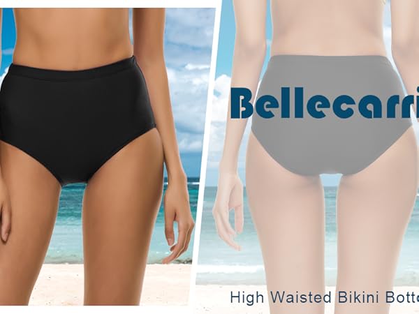 high waisted swimsuit bottoms